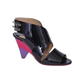 Chloe Sandals
Black with pink and purple heels